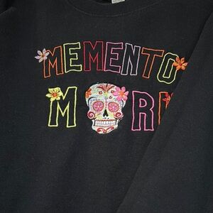 Day of the dead Black Sweatshirt with Vibrant Skull Design